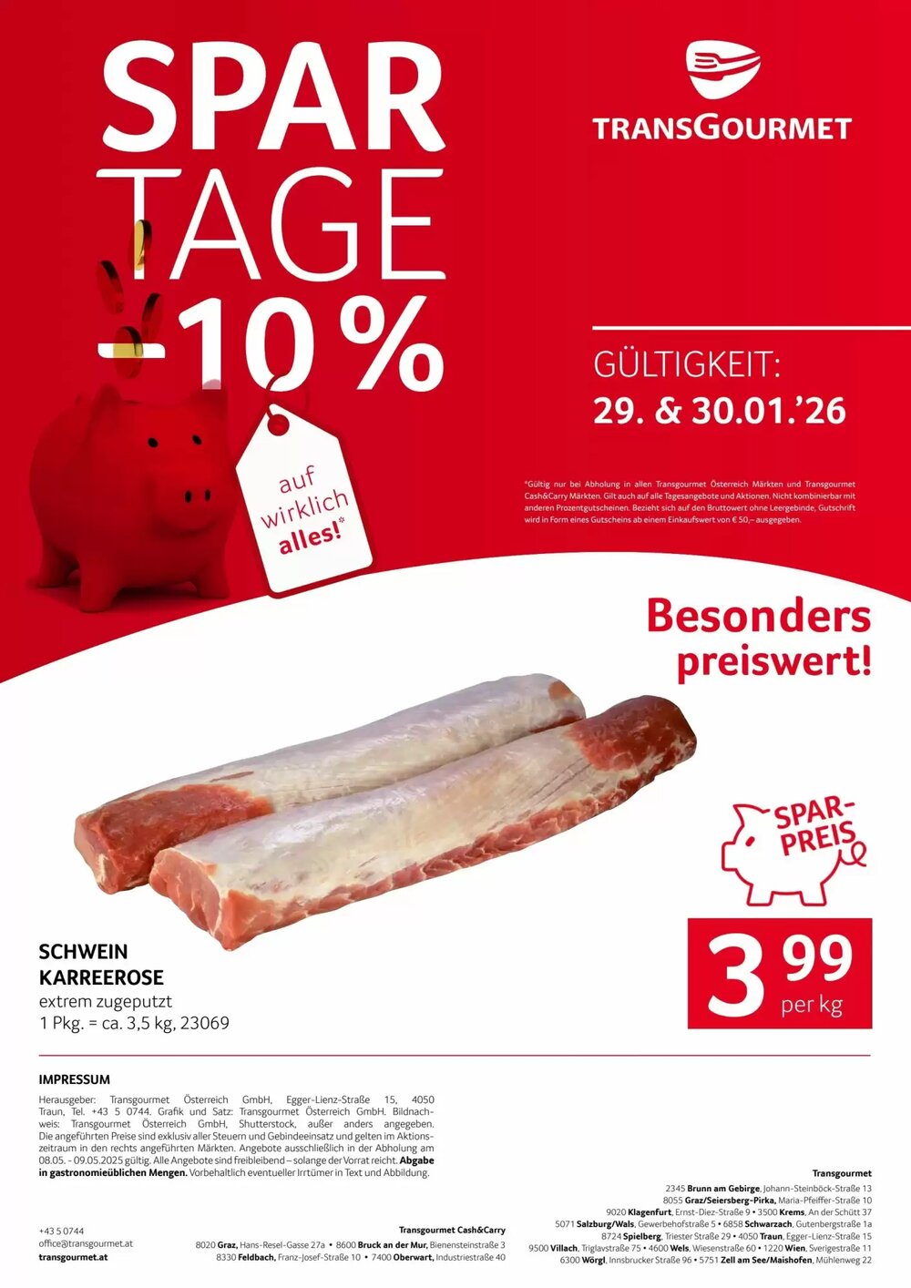 Transgourmet Flugblatt (ab 29.01.2026) - Angebote und Prospekt - Seite 1