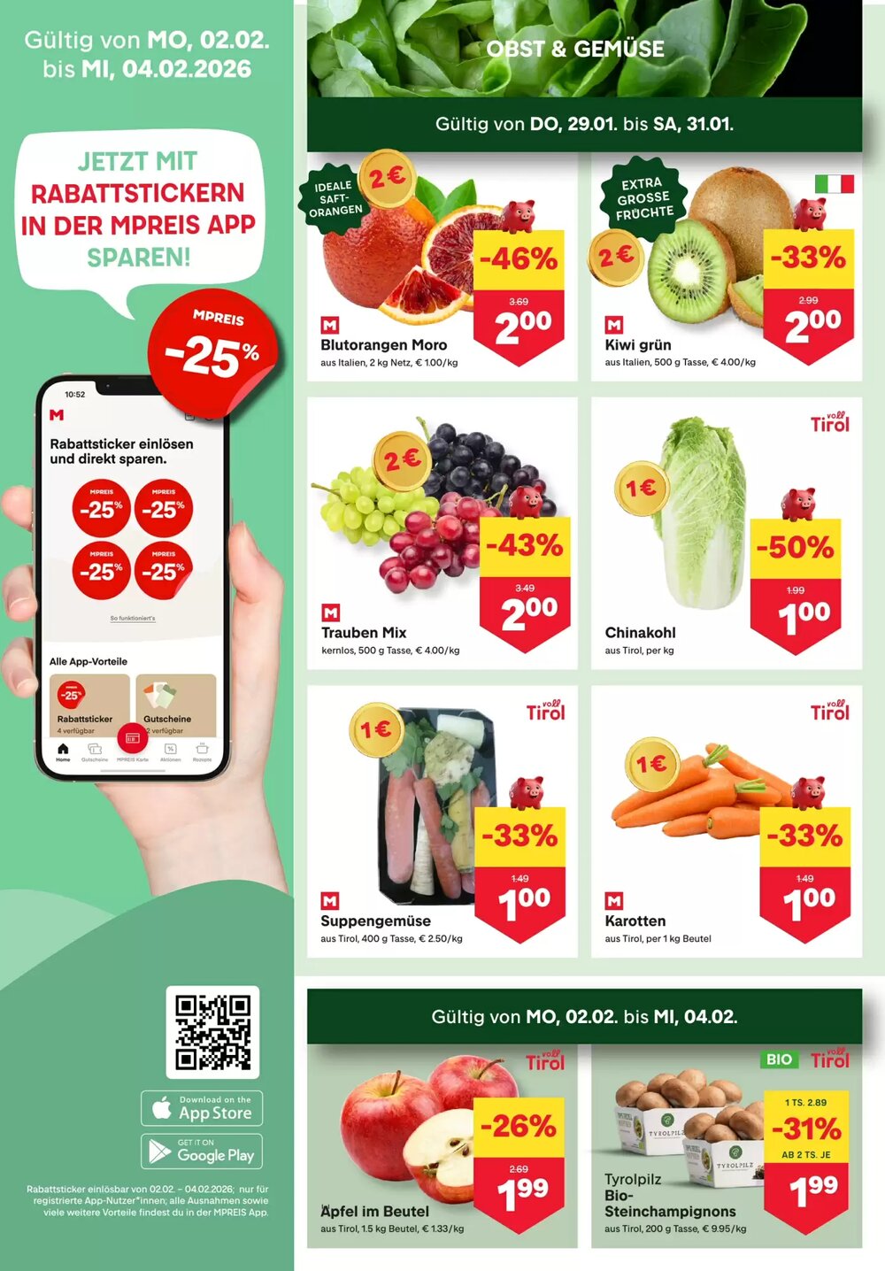MPreis Flugblatt (ab 29.01.2026) - Angebote und Prospekt - Seite 2