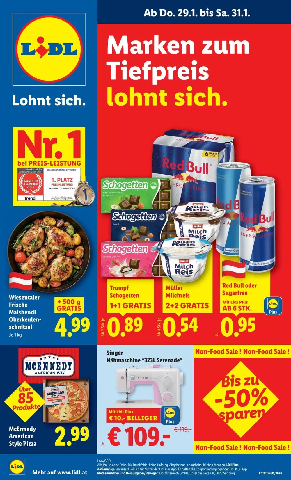 Lidl Flugblatt (ab 29.01.2026) - Angebote und Prospekt - Seite 1
