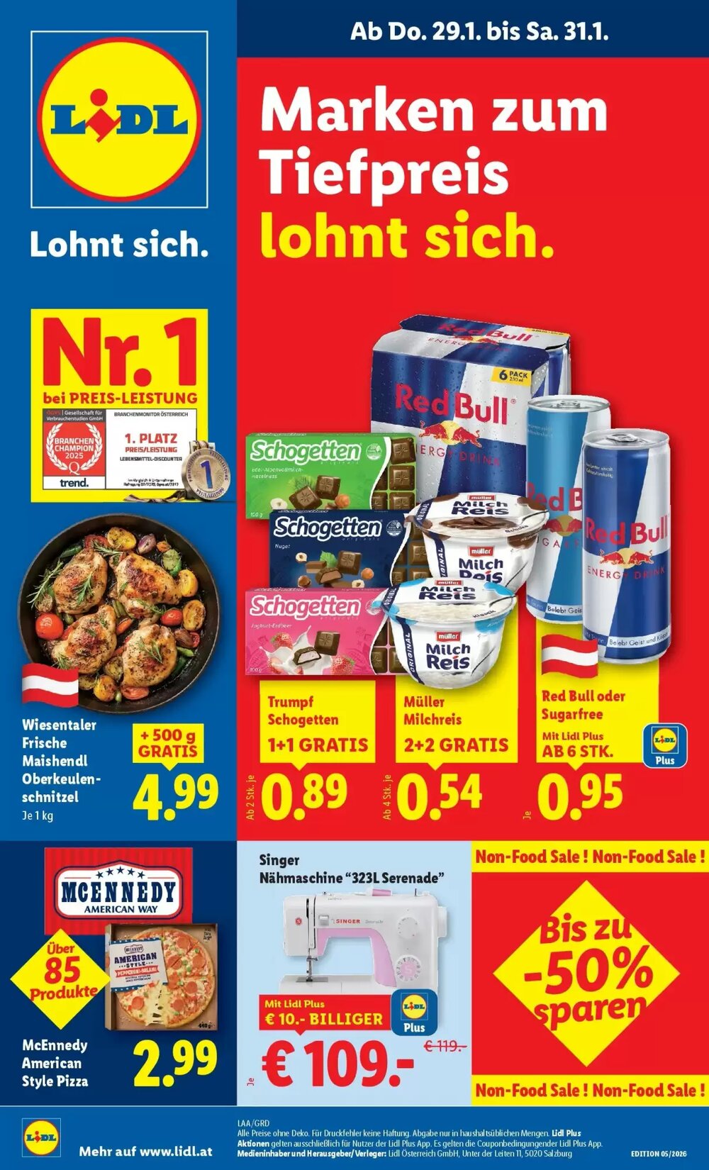 Lidl Flugblatt (ab 29.01.2026) - Angebote und Prospekt - Seite 1