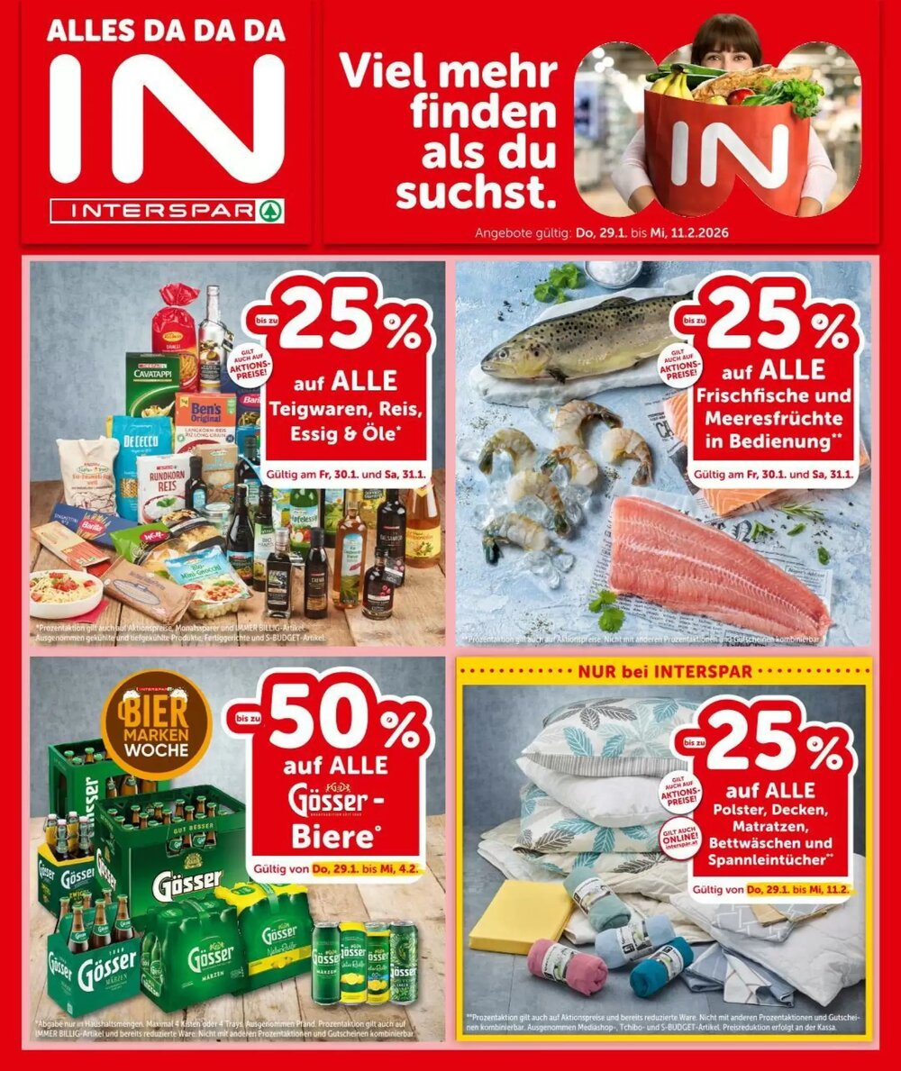Interspar Flugblatt (ab 29.01.2026) - Angebote und Prospekt - Seite 1