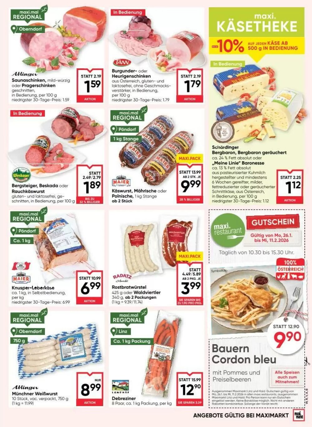 Maximarkt Flugblatt (ab 29.01.2026) - Angebote und Prospekt - Seite 9