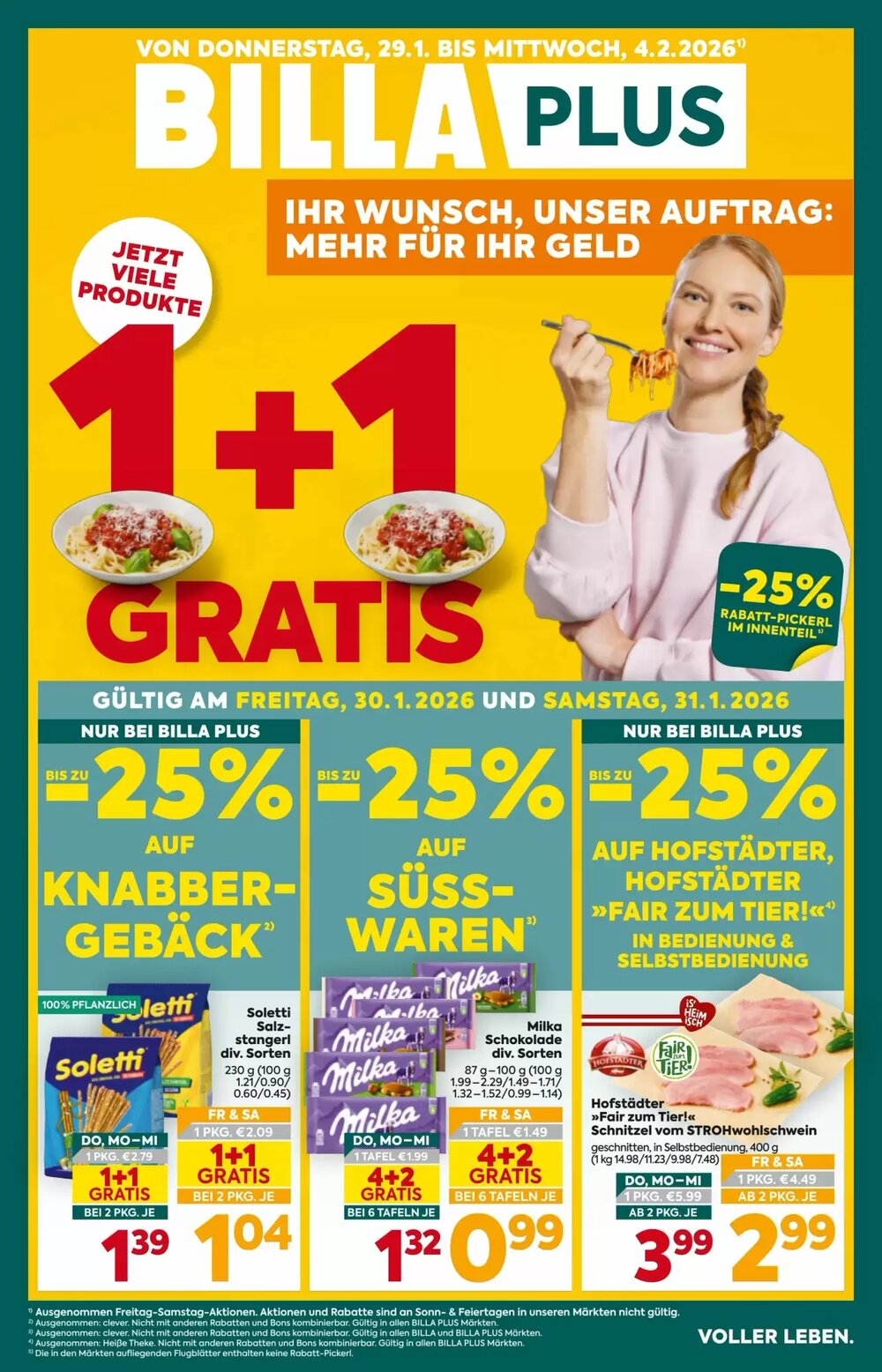 Billa Flugblatt (ab 29.01.2026) - Angebote und Prospekt - Seite 1