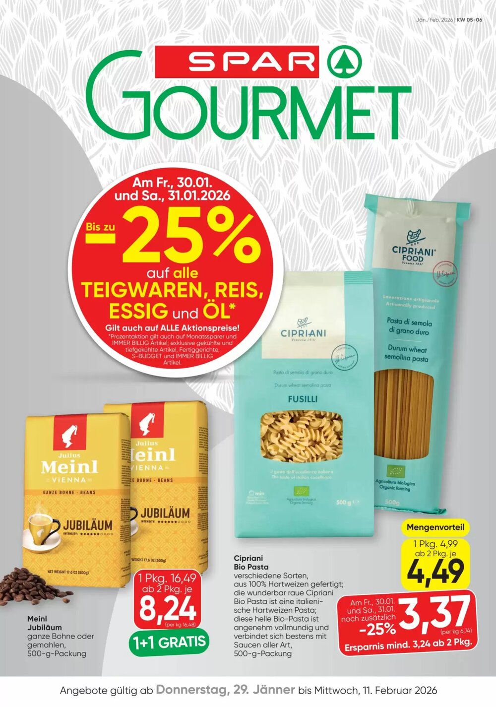 SPAR Gourmet Flugblatt (ab 29.01.2026) - Angebote und Prospekt - Seite 1
