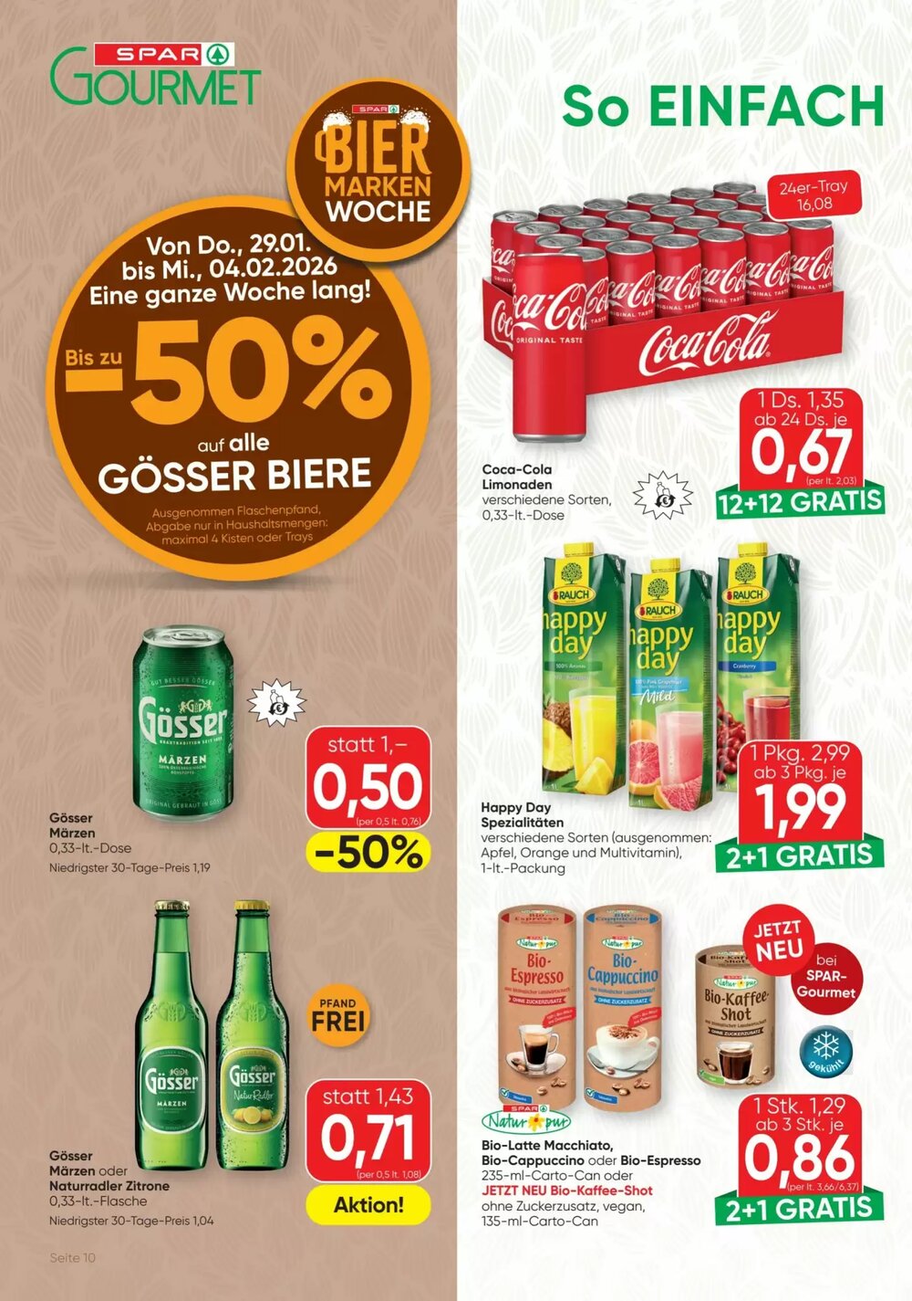 SPAR Gourmet Flugblatt (ab 29.01.2026) - Angebote und Prospekt - Seite 10
