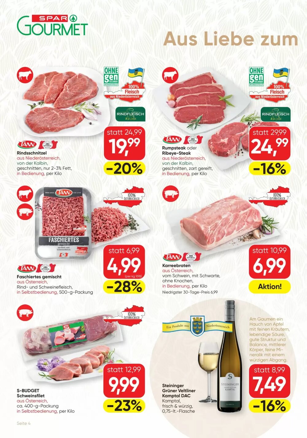 SPAR Gourmet Flugblatt (ab 29.01.2026) - Angebote und Prospekt - Seite 4
