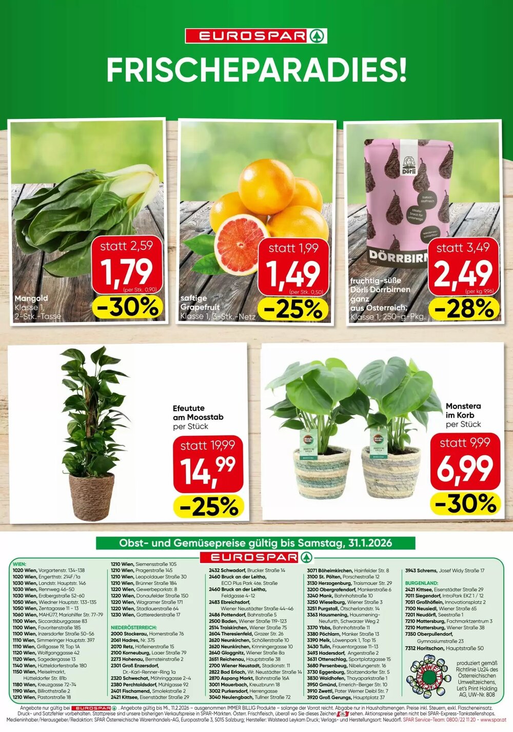 Eurospar Flugblatt (ab 29.01.2026) - Angebote und Prospekt - Seite 16