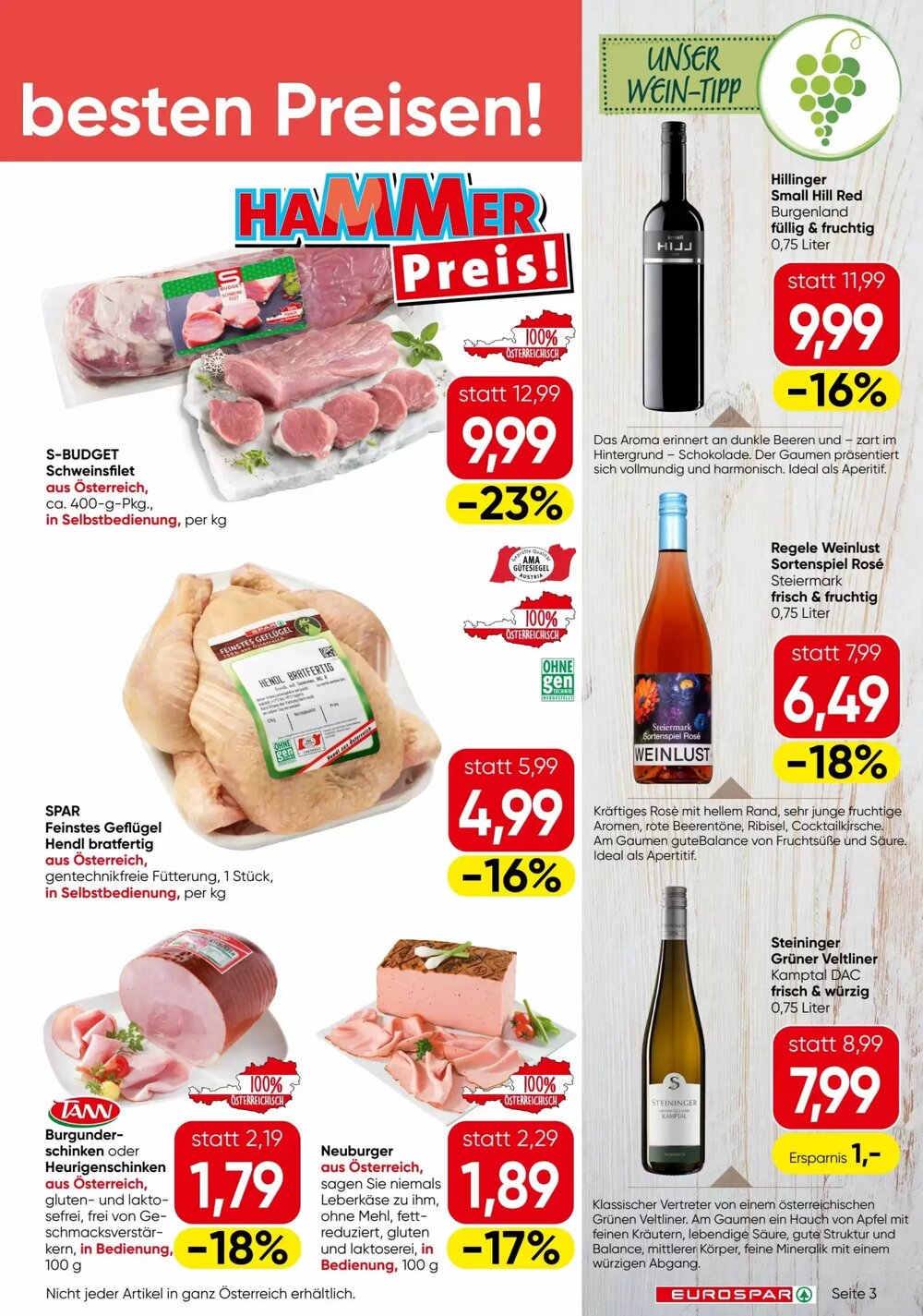 Eurospar Flugblatt (ab 29.01.2026) - Angebote und Prospekt - Seite 3