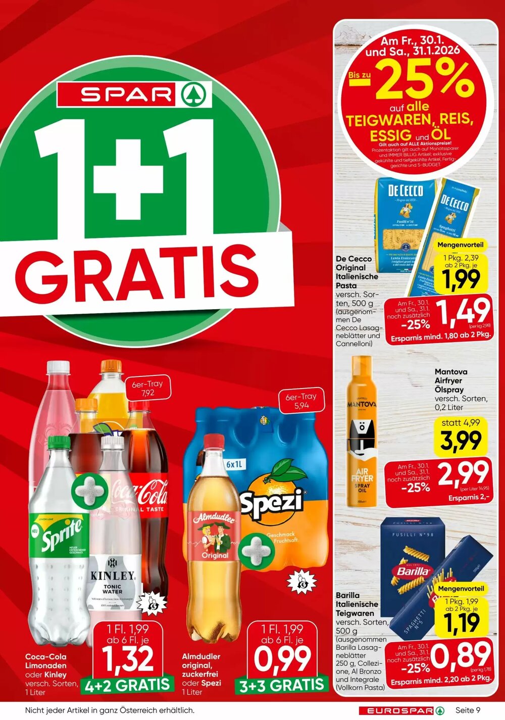 Eurospar Flugblatt (ab 29.01.2026) - Angebote und Prospekt - Seite 9