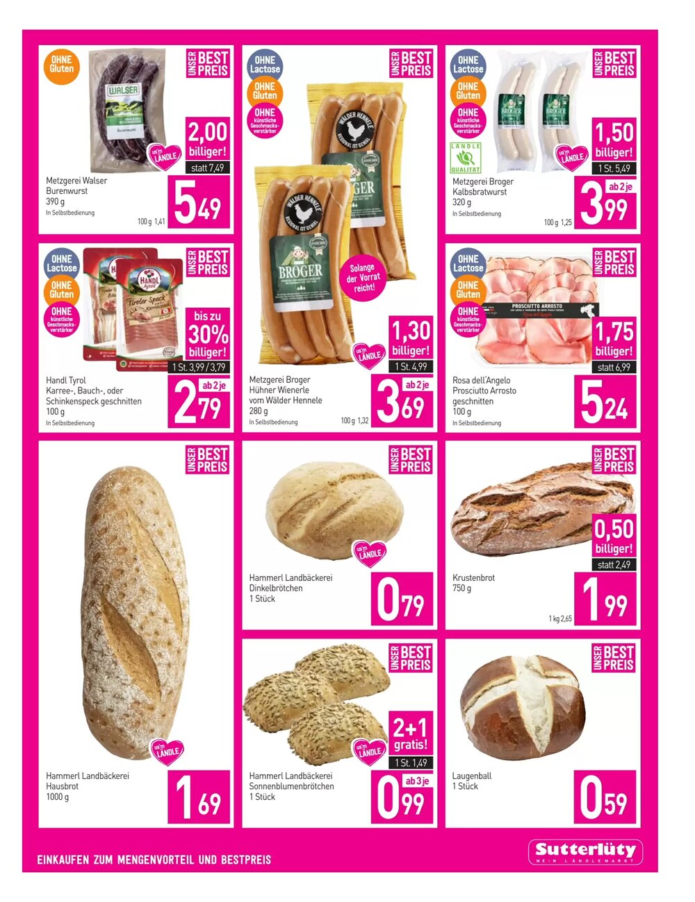 Sutterlüty Flugblatt (ab 29.01.2026) - Angebote und Prospekt - Seite 3