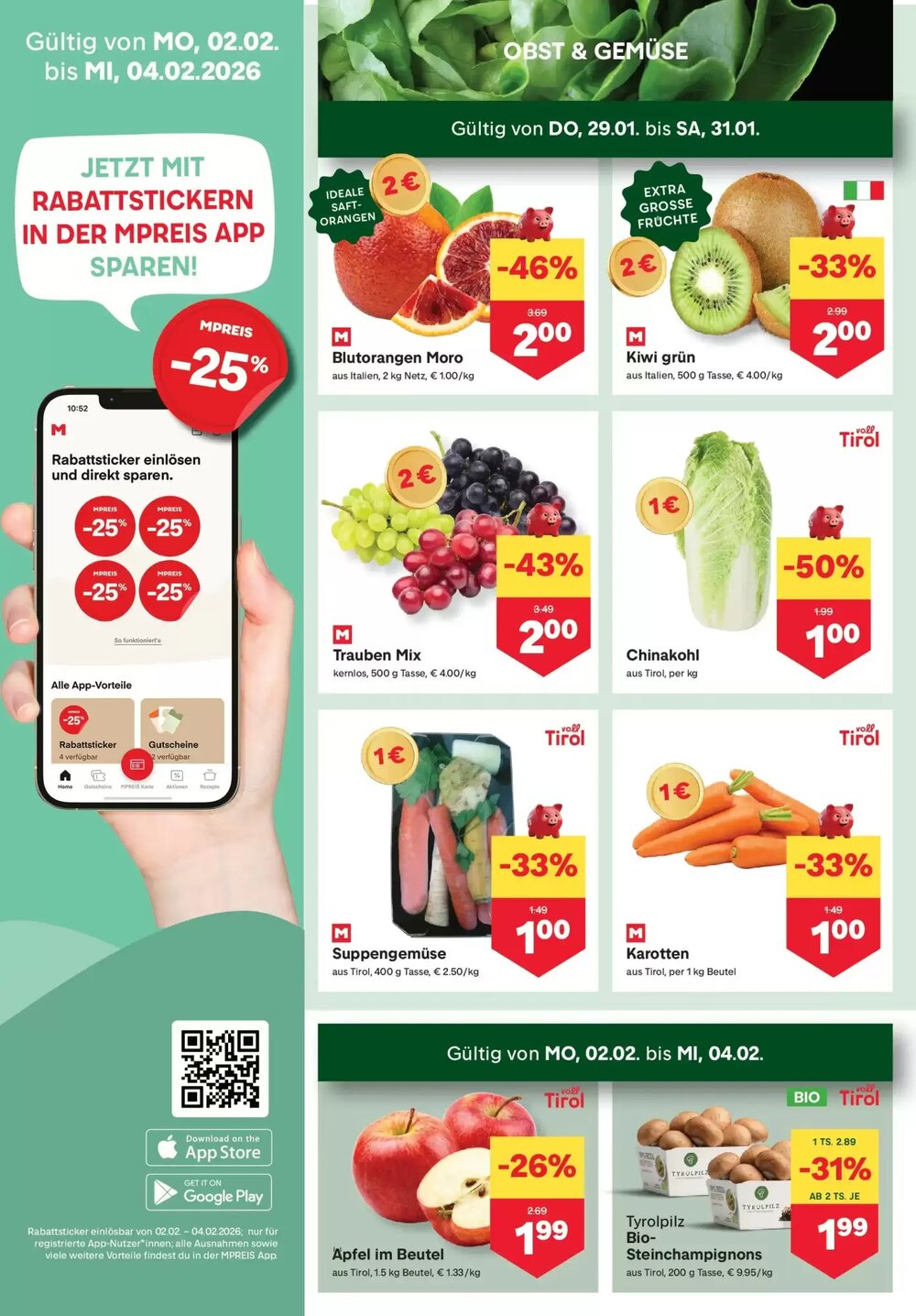 MPreis Flugblatt (ab 29.01.2026) - Angebote und Prospekt - Seite 2