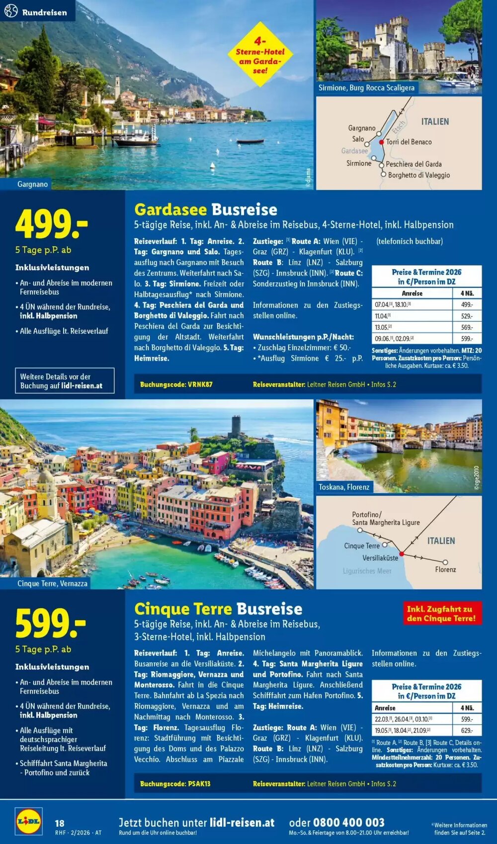 Lidl Reisen Flugblatt (ab 30.01.2026) - Angebote und Prospekt - Seite 18