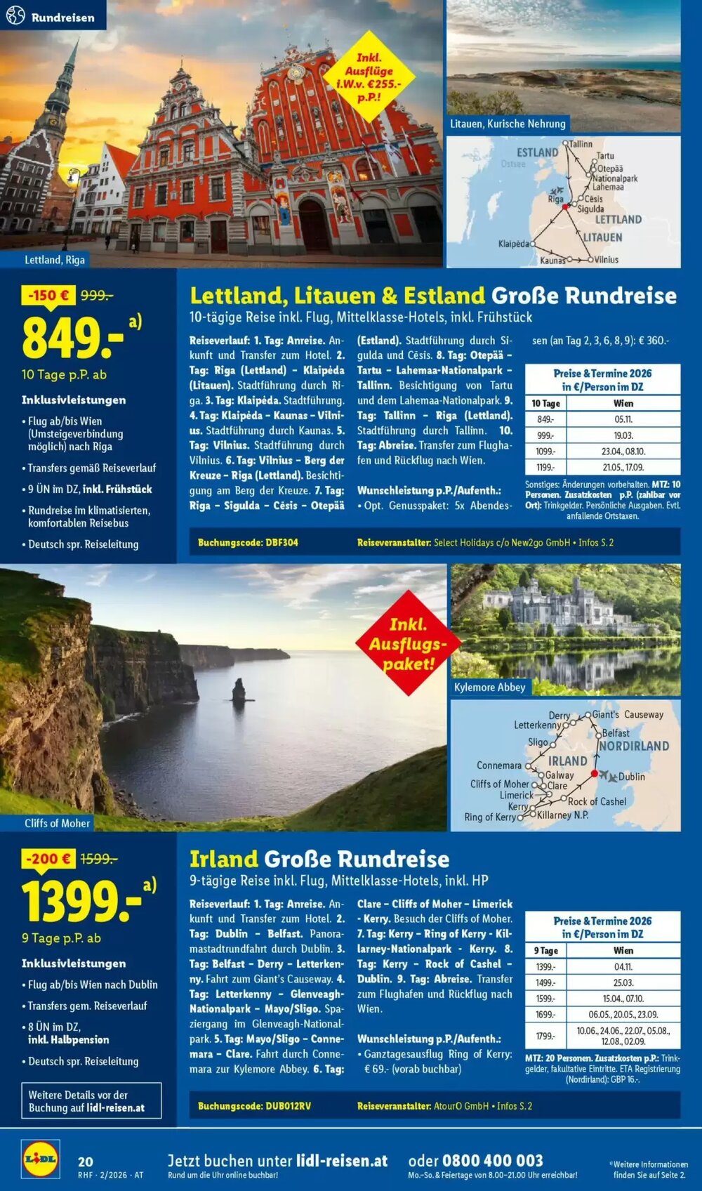 Lidl Reisen Flugblatt (ab 30.01.2026) - Angebote und Prospekt - Seite 20