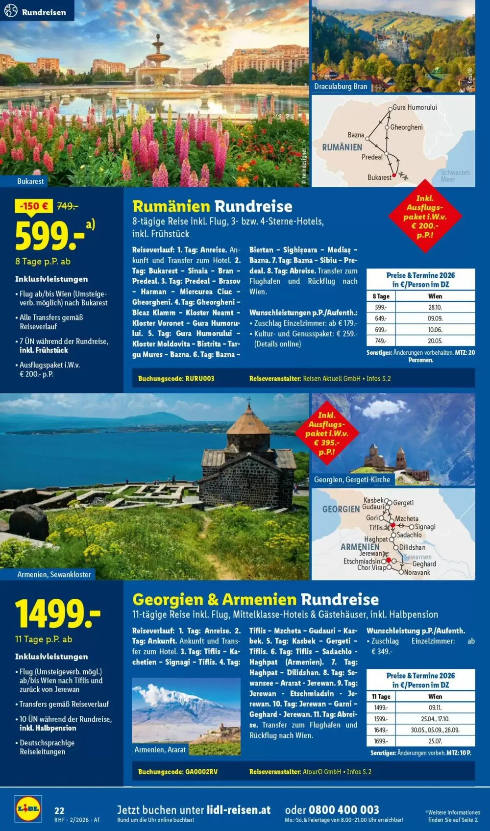 Lidl Reisen Flugblatt (ab 30.01.2026) - Angebote und Prospekt - Seite 22