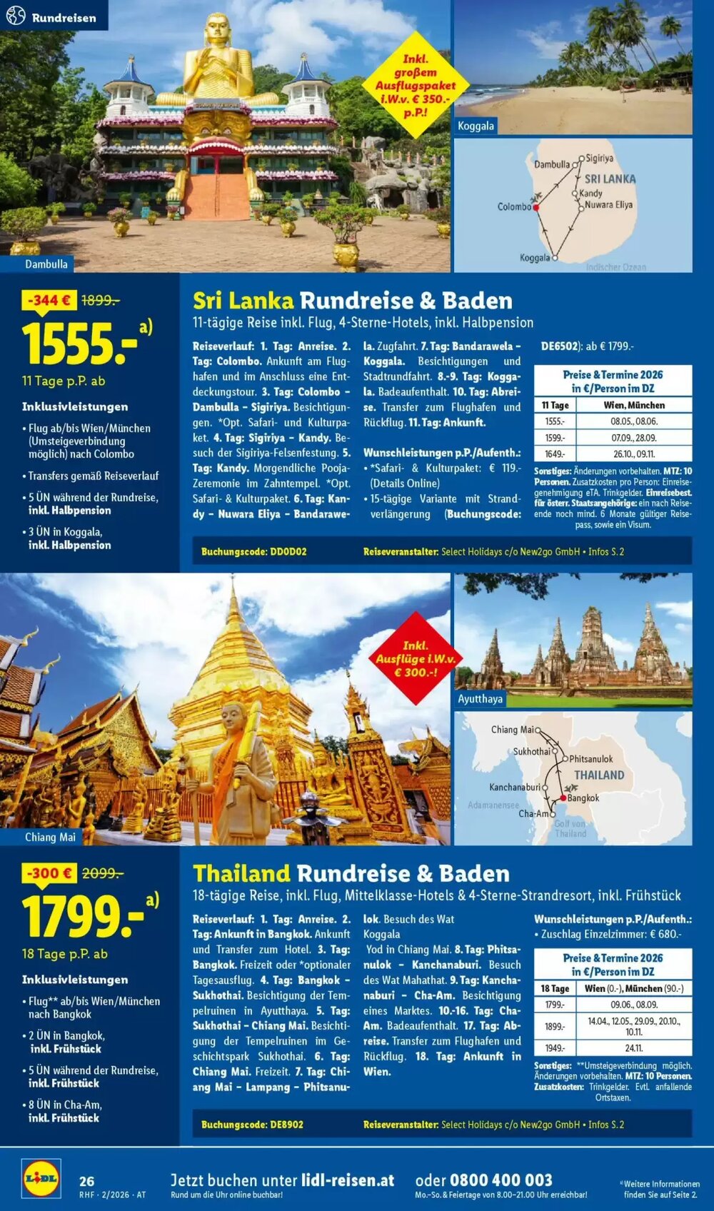 Lidl Reisen Flugblatt (ab 30.01.2026) - Angebote und Prospekt - Seite 26