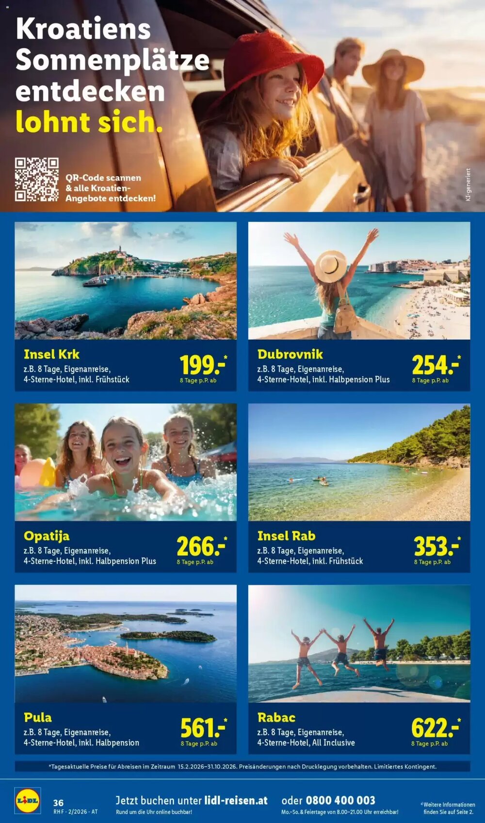 Lidl Reisen Flugblatt (ab 30.01.2026) - Angebote und Prospekt - Seite 36