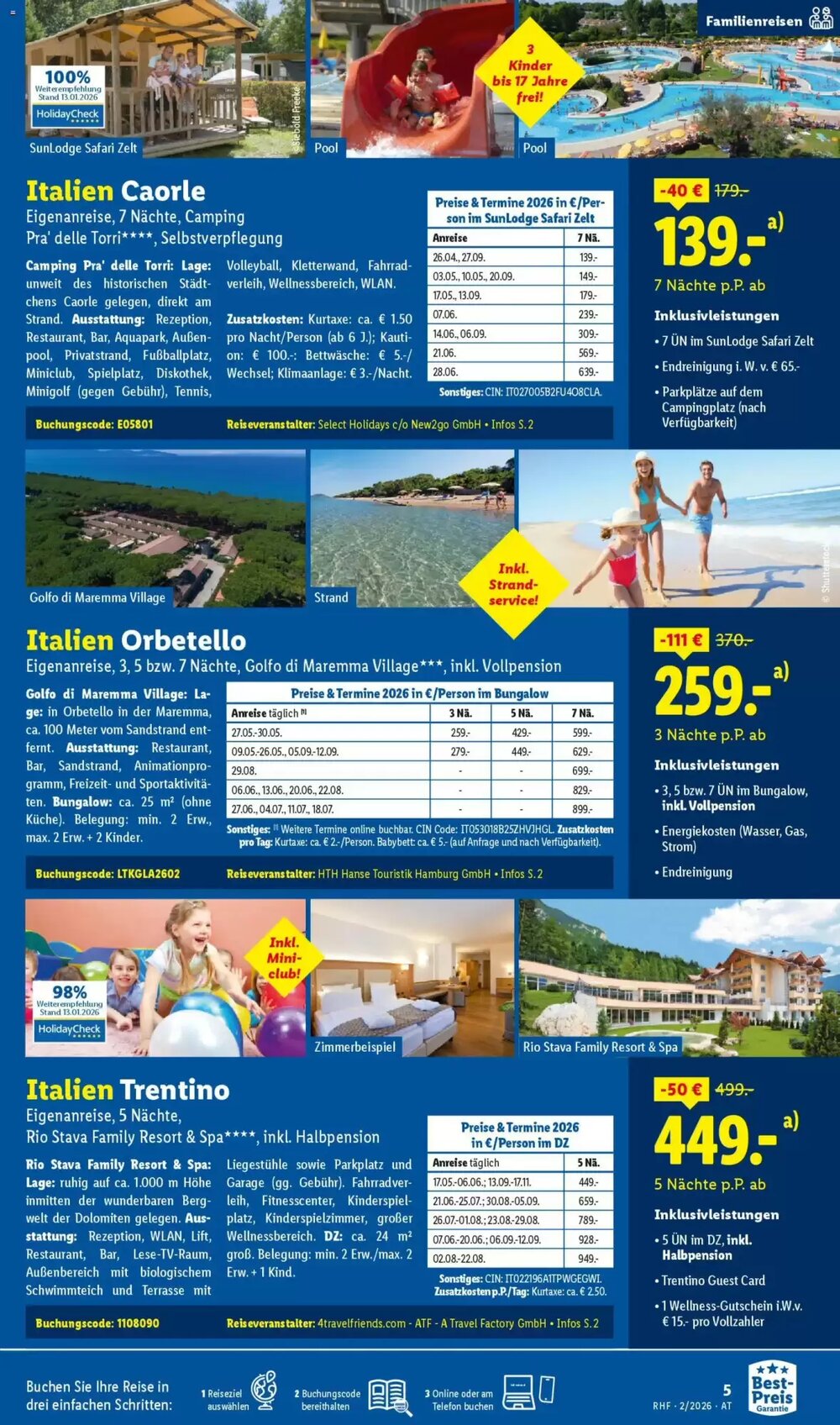 Lidl Reisen Flugblatt (ab 30.01.2026) - Angebote und Prospekt - Seite 5