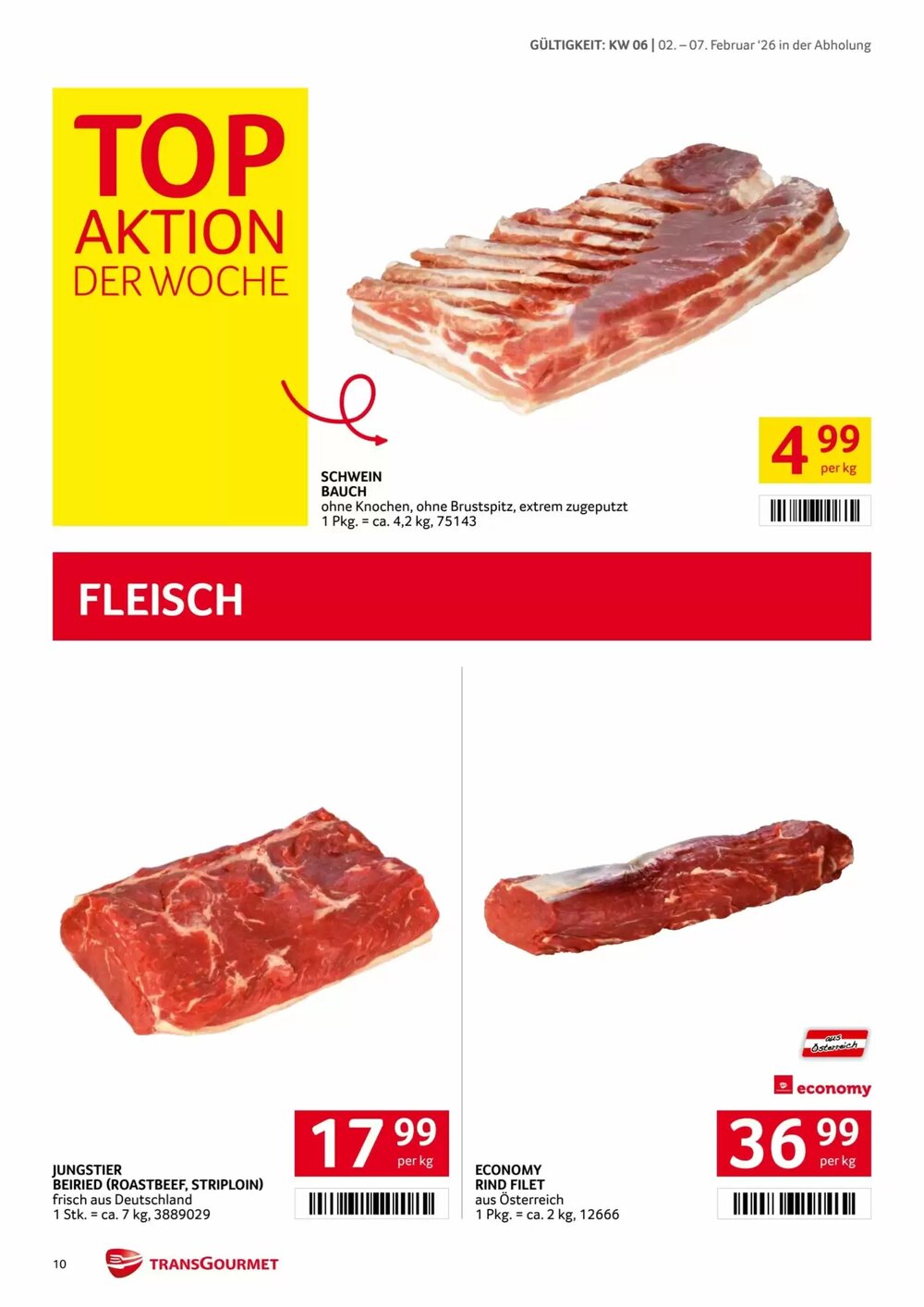 Transgourmet Flugblatt (ab 02.02.2026) - Angebote und Prospekt - Seite 10
