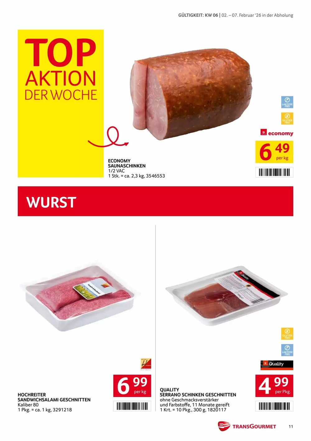 Transgourmet Flugblatt (ab 02.02.2026) - Angebote und Prospekt - Seite 11