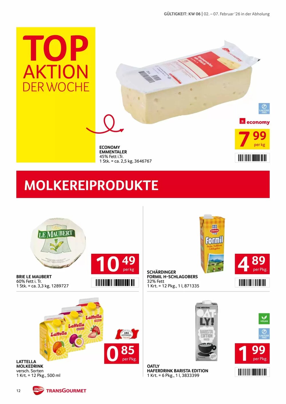 Transgourmet Flugblatt (ab 02.02.2026) - Angebote und Prospekt - Seite 12