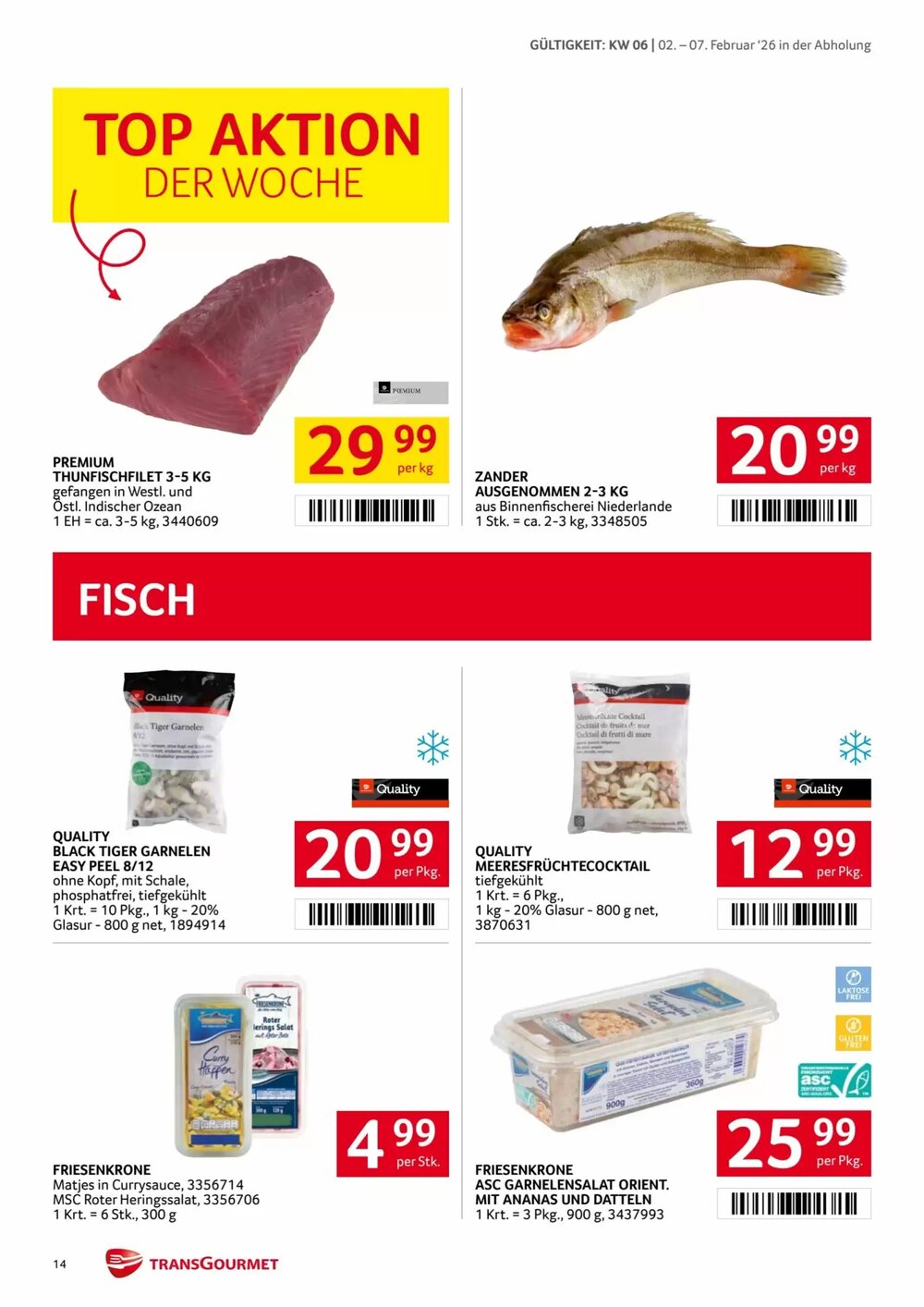Transgourmet Flugblatt (ab 02.02.2026) - Angebote und Prospekt - Seite 14