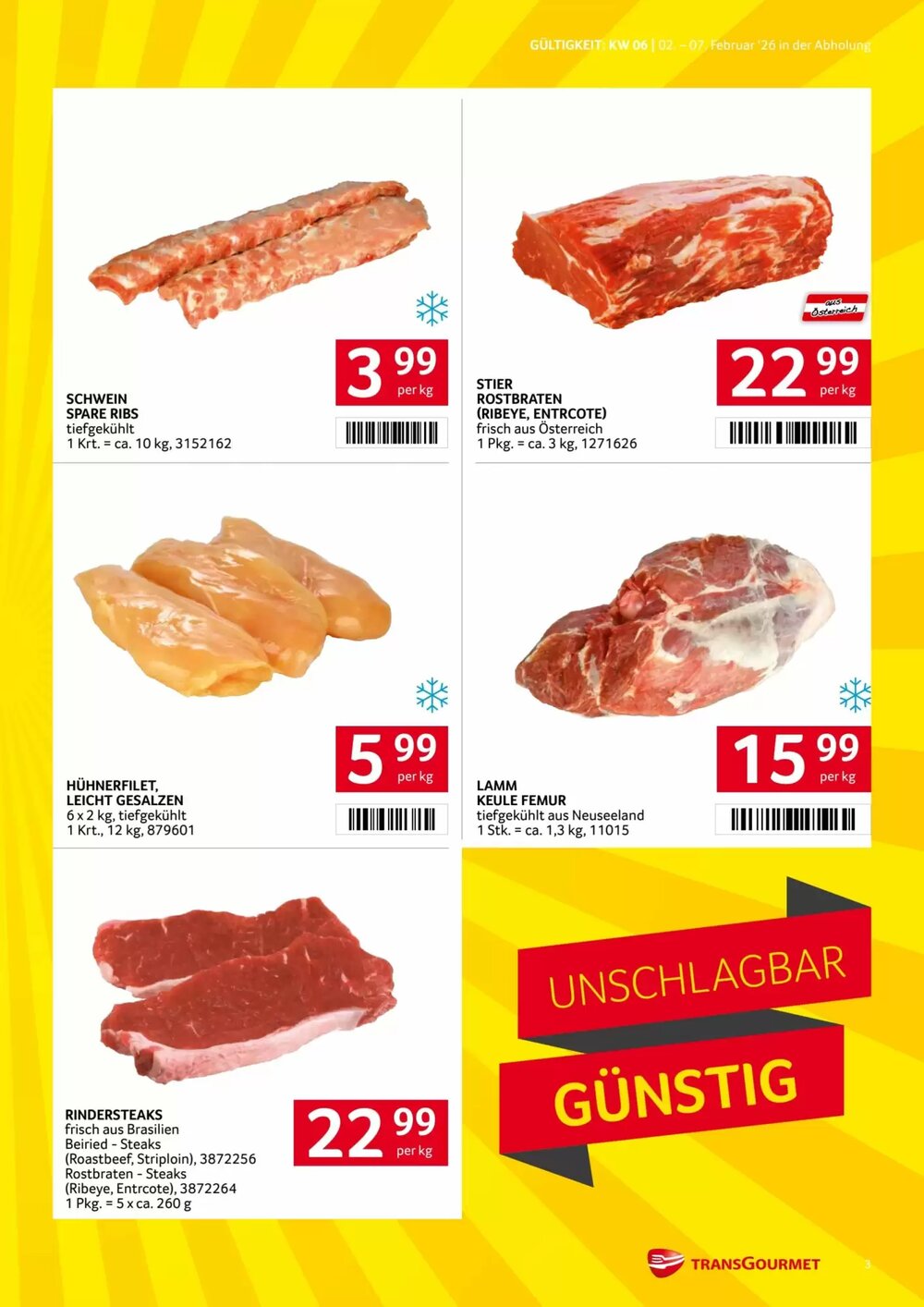 Transgourmet Flugblatt (ab 02.02.2026) - Angebote und Prospekt - Seite 3