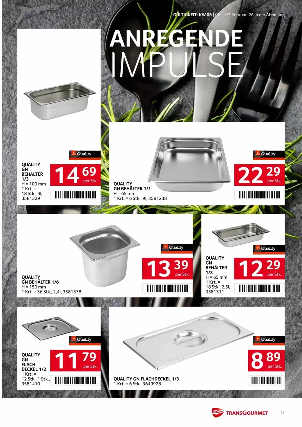 Transgourmet Flugblatt (ab 02.02.2026) - Angebote und Prospekt - Seite 30