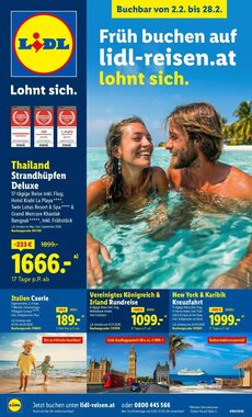 Lidl Reisen Flugblatt (ab 02.02.2026) - Angebote und Prospekt