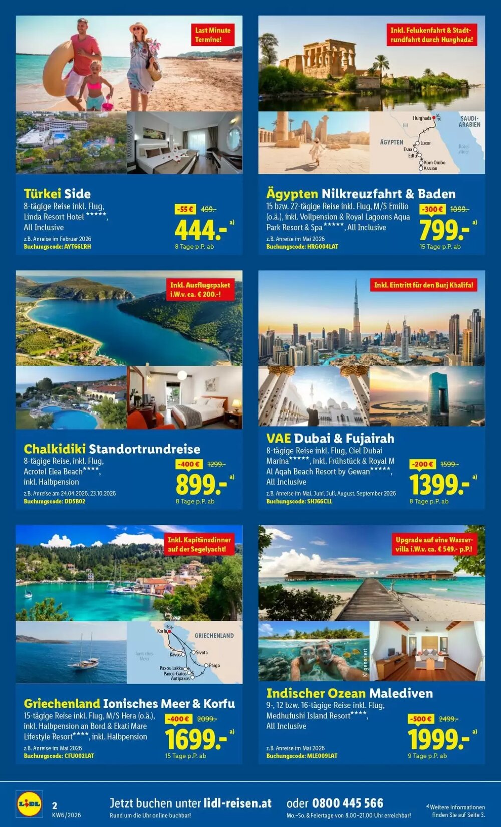 Lidl Reisen Flugblatt (ab 02.02.2026) - Angebote und Prospekt - Seite 2