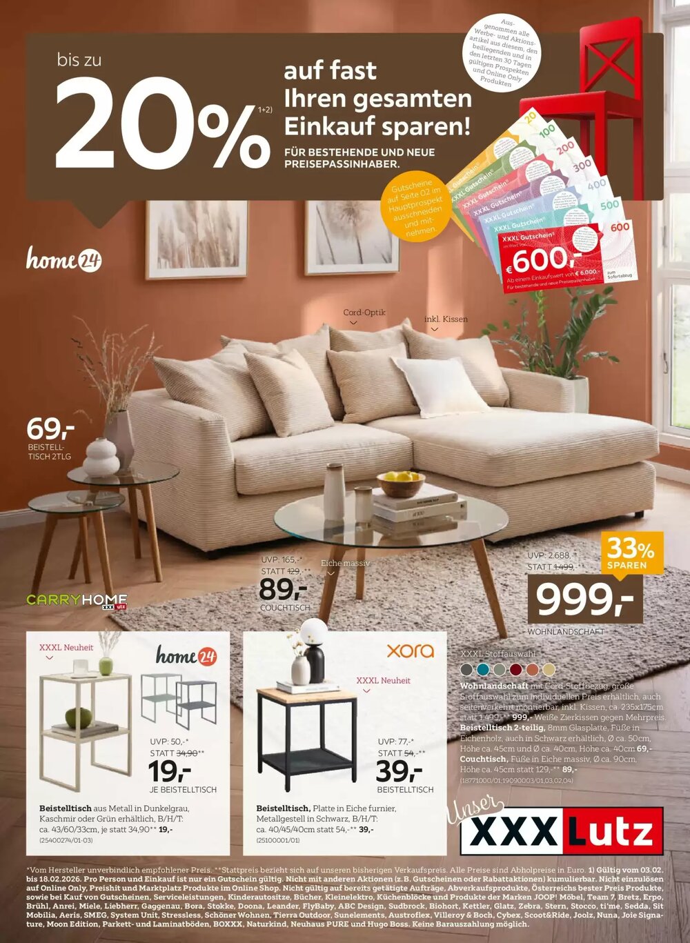 XXXLutz Flugblatt (ab 03.02.2026) - Angebote und Prospekt - Seite 1