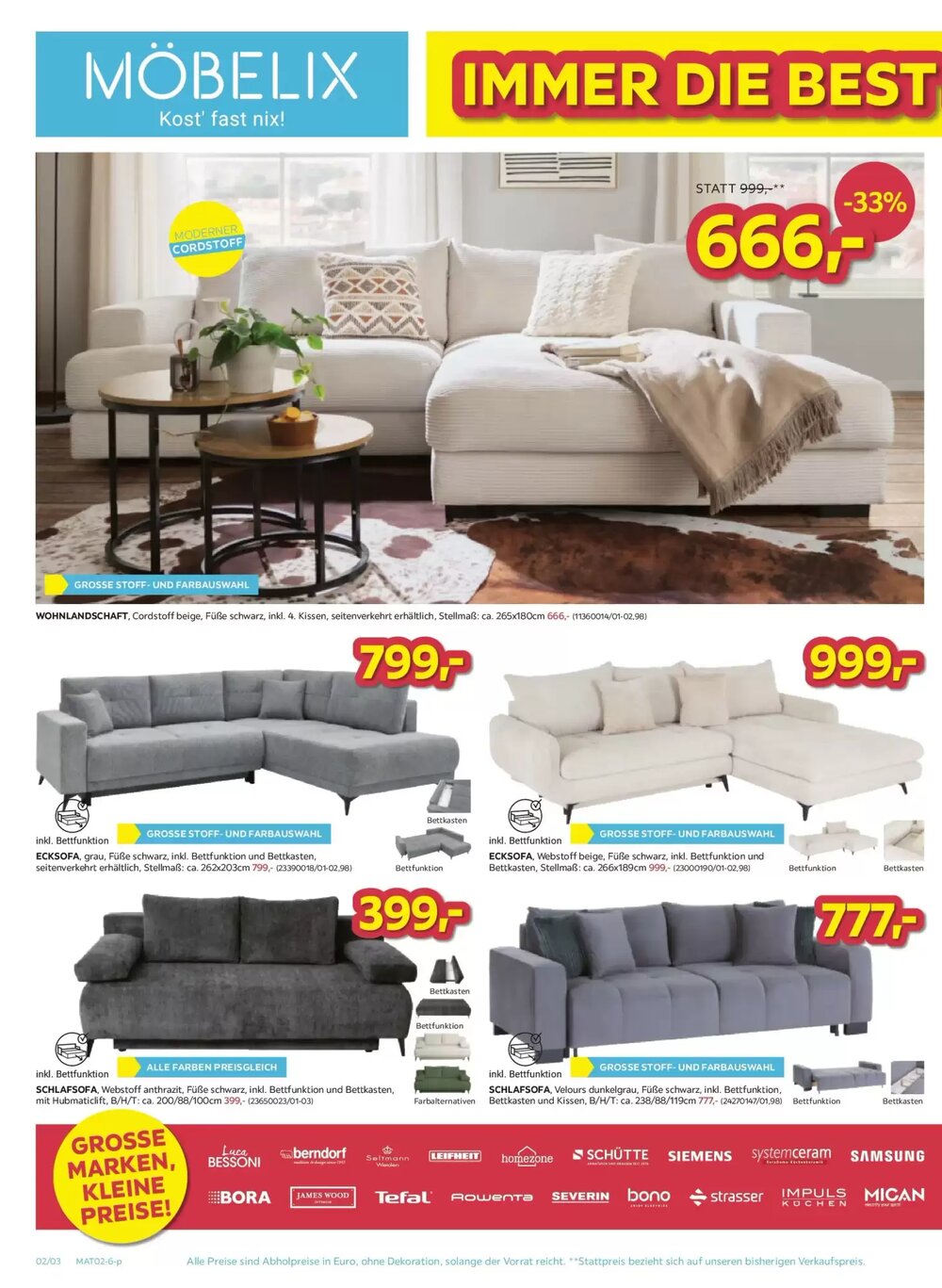 Möbelix Flugblatt (ab 03.02.2026) - Angebote und Prospekt - Seite 2
