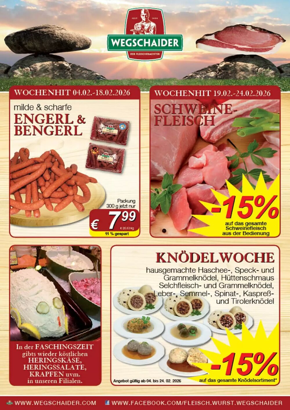 Wegschaider Flugblatt (ab 04.02.2026) - Angebote und Prospekt - Seite 1