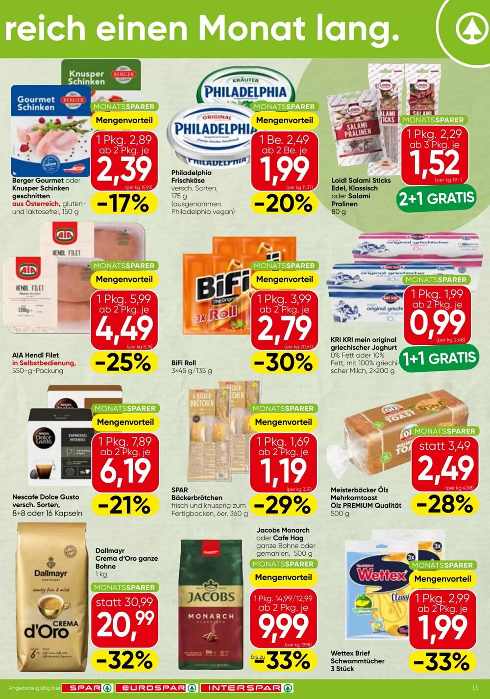 Spar Flugblatt (ab 05.02.2026) - Angebote und Prospekt - Seite 13