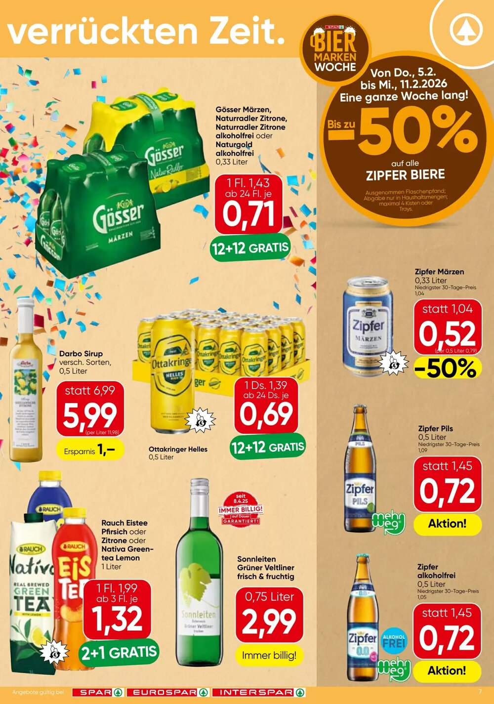 Spar Flugblatt (ab 05.02.2026) - Angebote und Prospekt - Seite 7