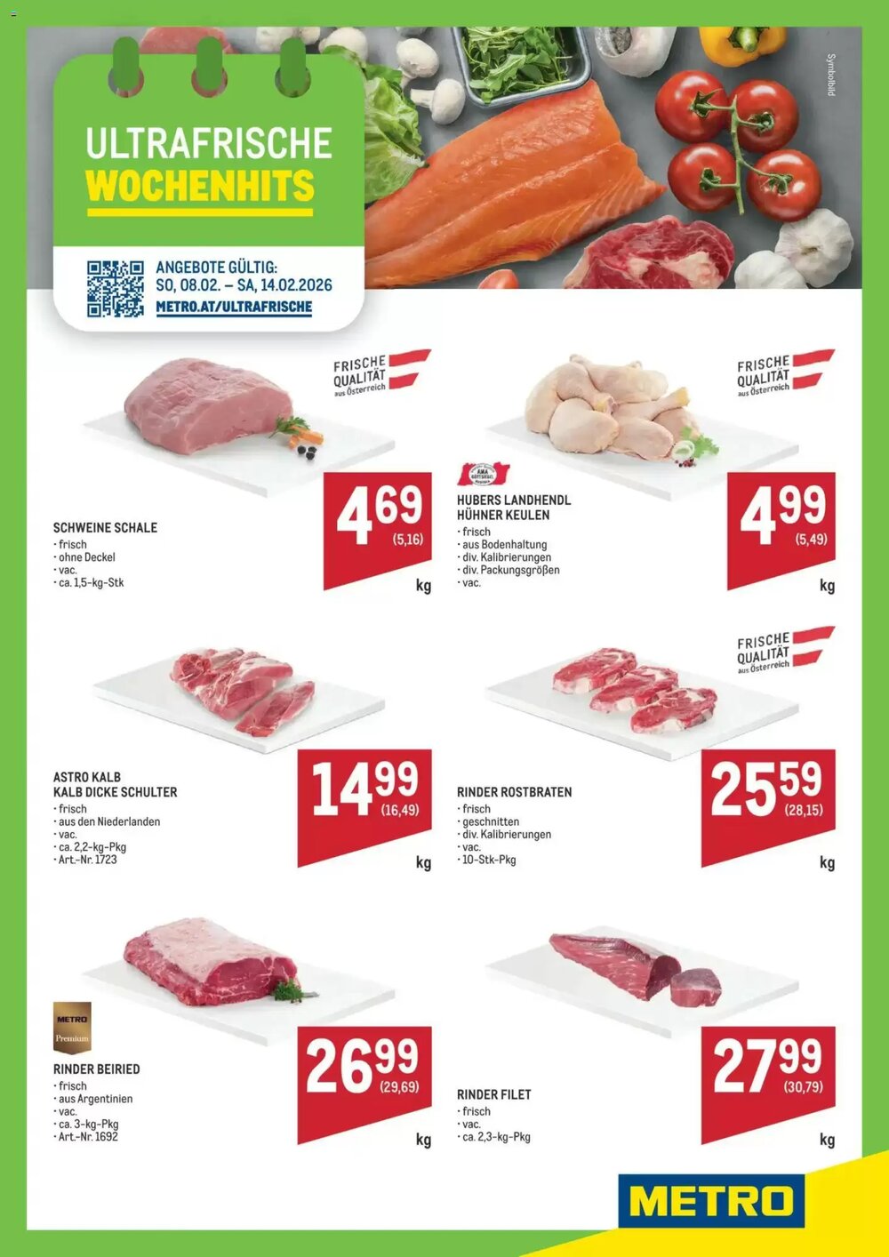 Metro Flugblatt (ab 08.02.2026) - Angebote und Prospekt - Seite 1