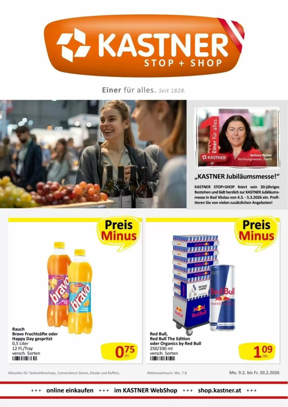 Kastner Flugblatt (ab 09.02.2026) - Angebote und Prospekt - Seite 1