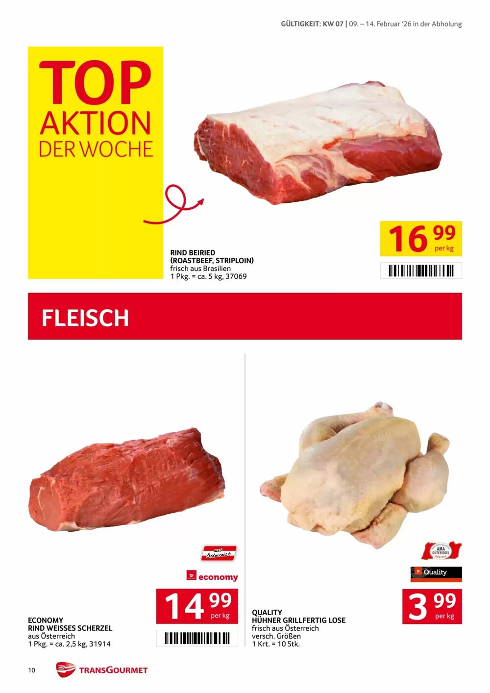 Transgourmet Flugblatt (ab 09.02.2026) - Angebote und Prospekt - Seite 10