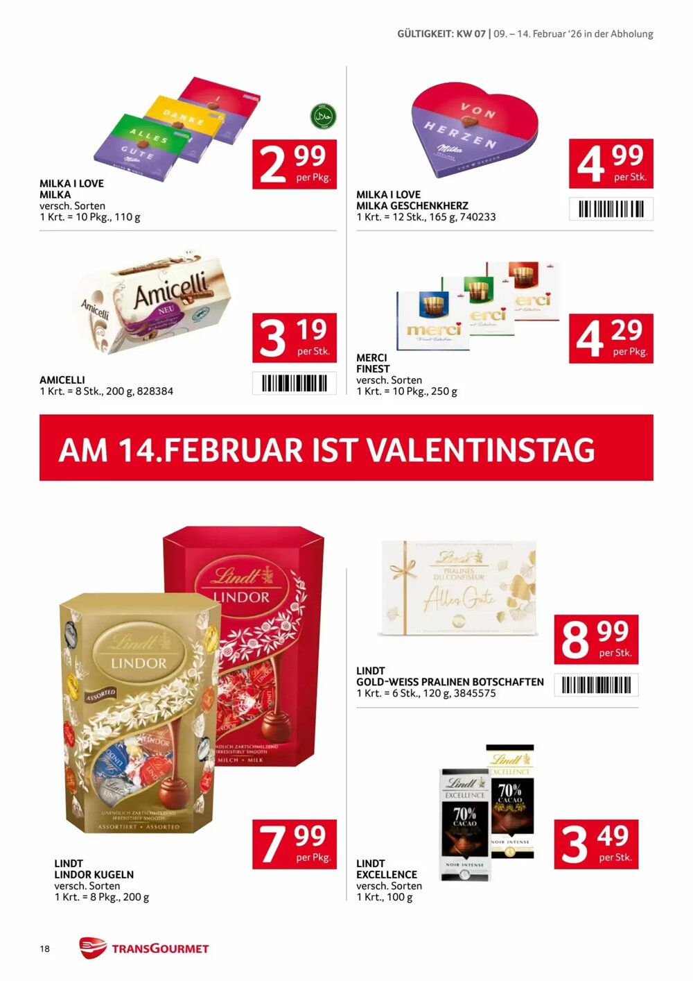Transgourmet Flugblatt (ab 09.02.2026) - Angebote und Prospekt - Seite 18