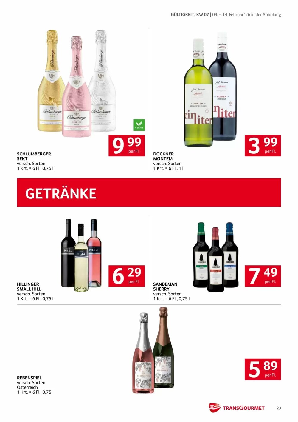 Transgourmet Flugblatt (ab 09.02.2026) - Angebote und Prospekt - Seite 23