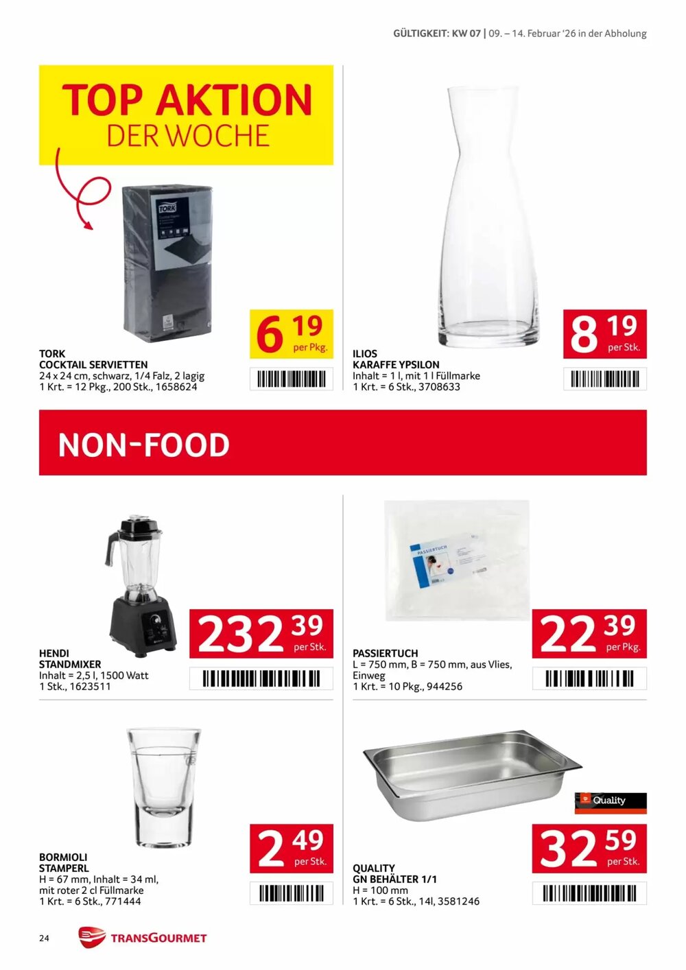 Transgourmet Flugblatt (ab 09.02.2026) - Angebote und Prospekt - Seite 24