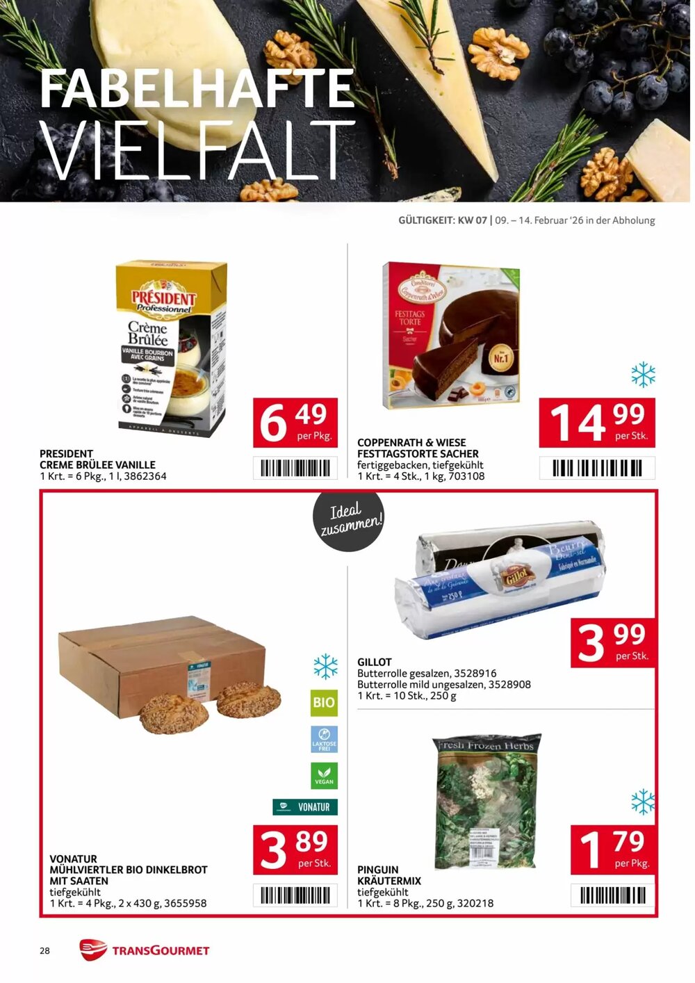 Transgourmet Flugblatt (ab 09.02.2026) - Angebote und Prospekt - Seite 28