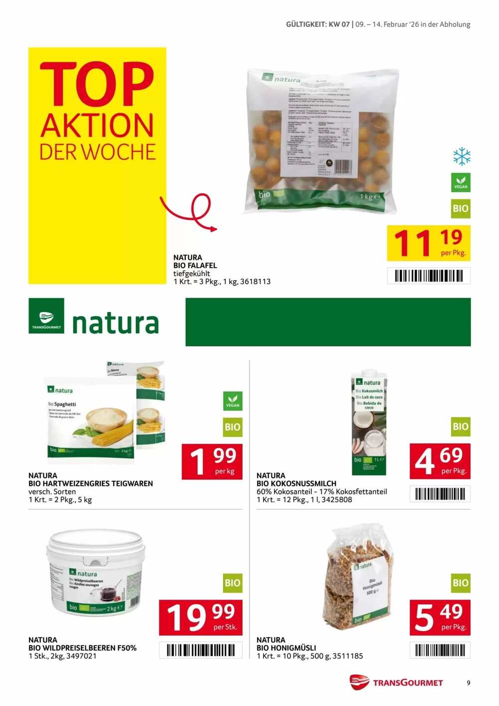 Transgourmet Flugblatt (ab 09.02.2026) - Angebote und Prospekt - Seite 9