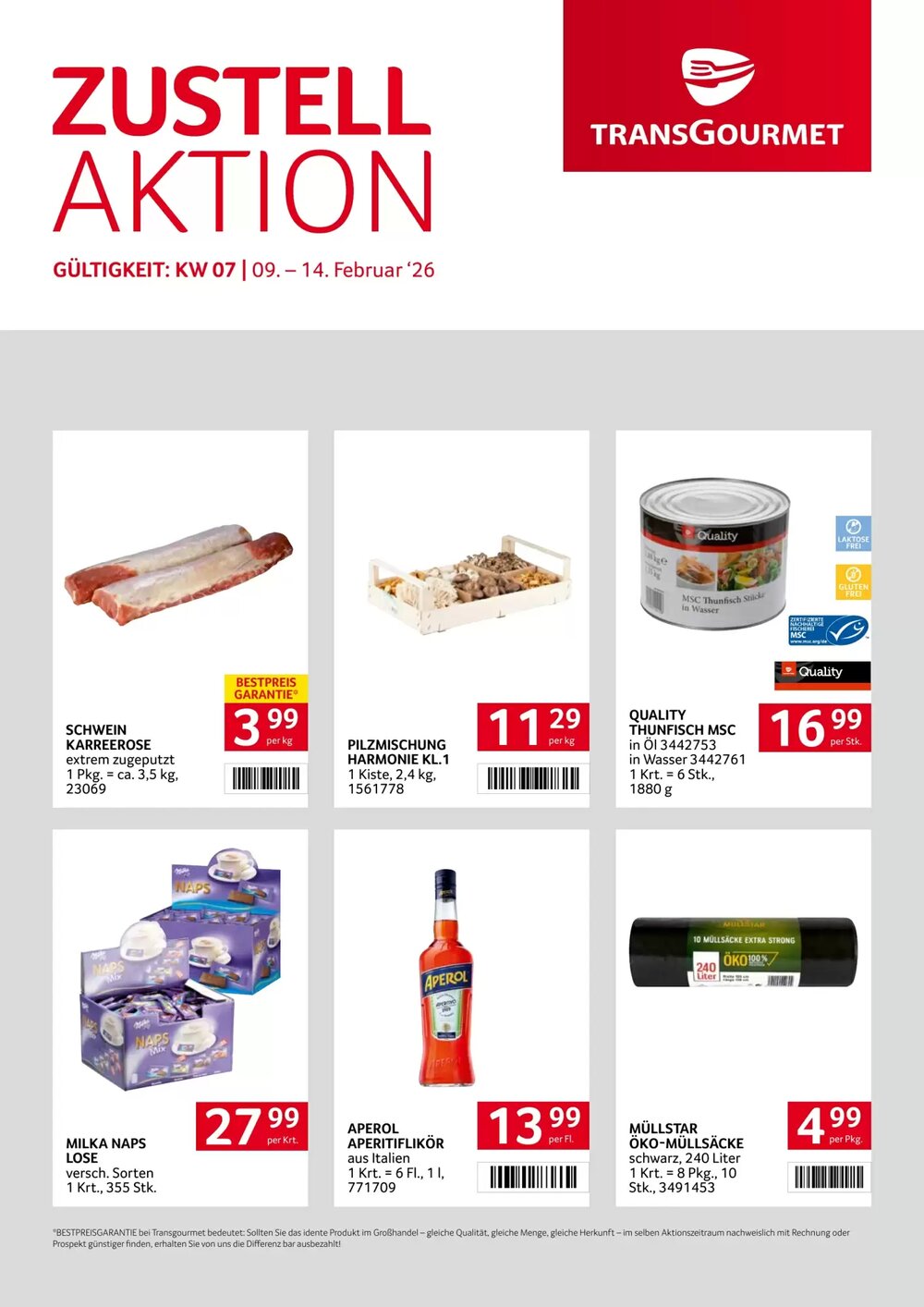 Transgourmet Flugblatt (ab 09.02.2026) - Angebote und Prospekt - Seite 1
