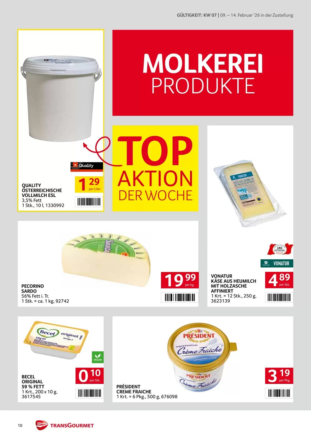 Transgourmet Flugblatt (ab 09.02.2026) - Angebote und Prospekt - Seite 10