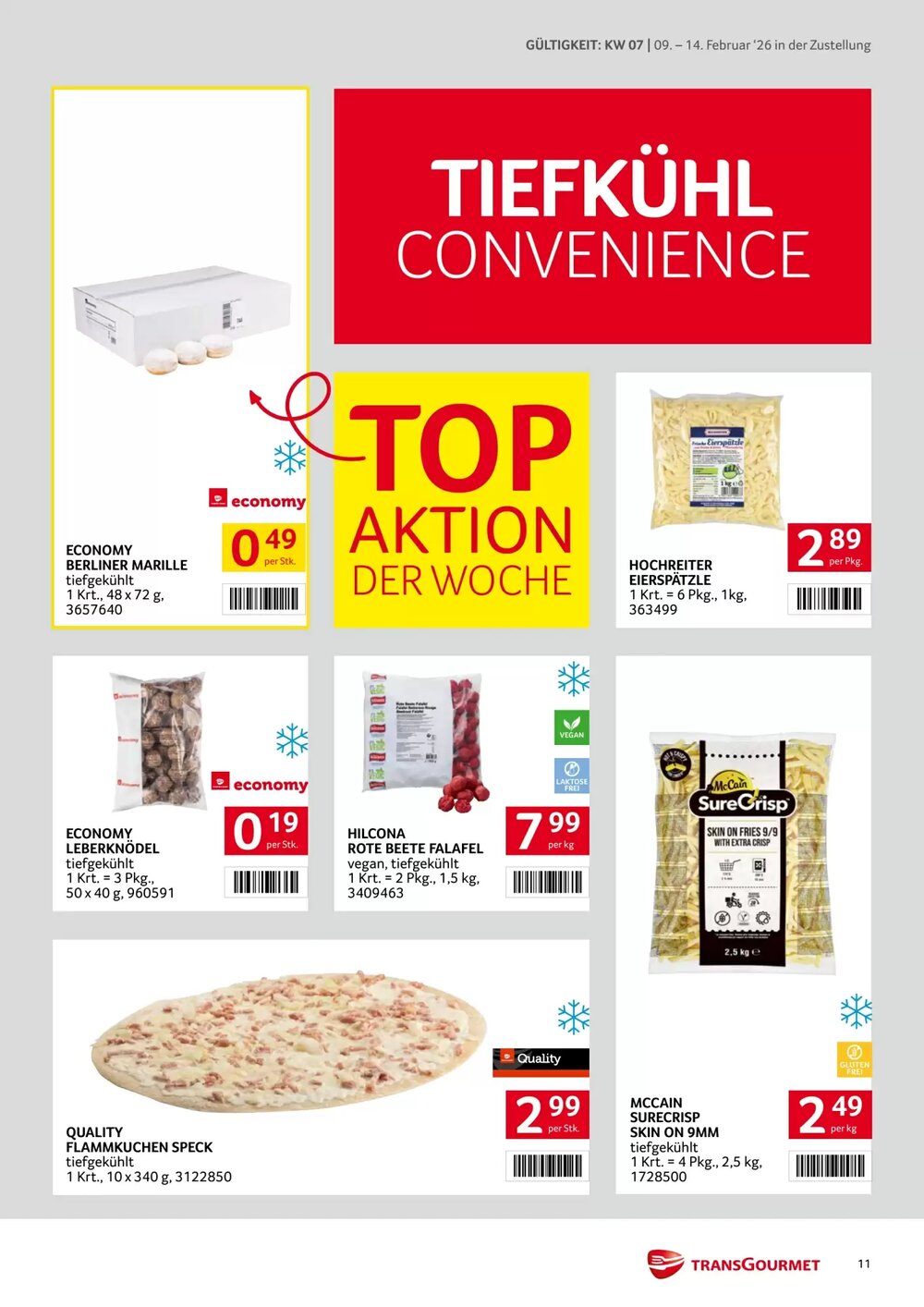 Transgourmet Flugblatt (ab 09.02.2026) - Angebote und Prospekt - Seite 11