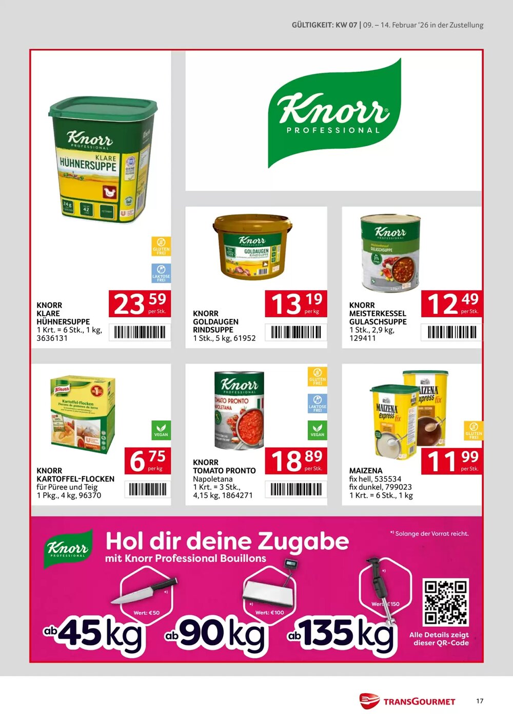 Transgourmet Flugblatt (ab 09.02.2026) - Angebote und Prospekt - Seite 17