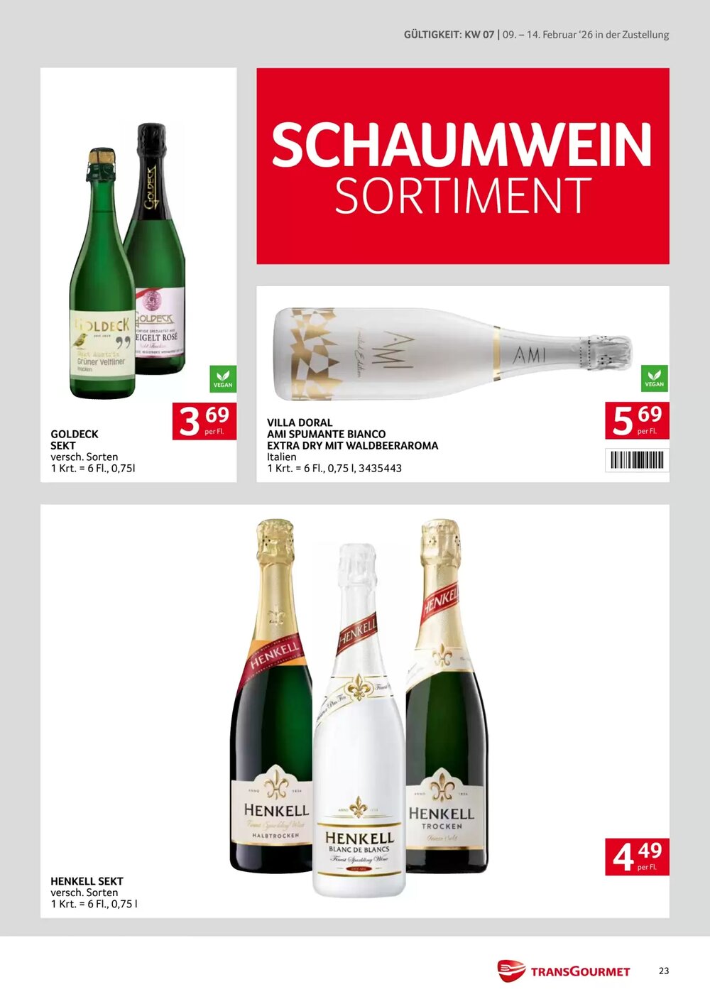 Transgourmet Flugblatt (ab 09.02.2026) - Angebote und Prospekt - Seite 23
