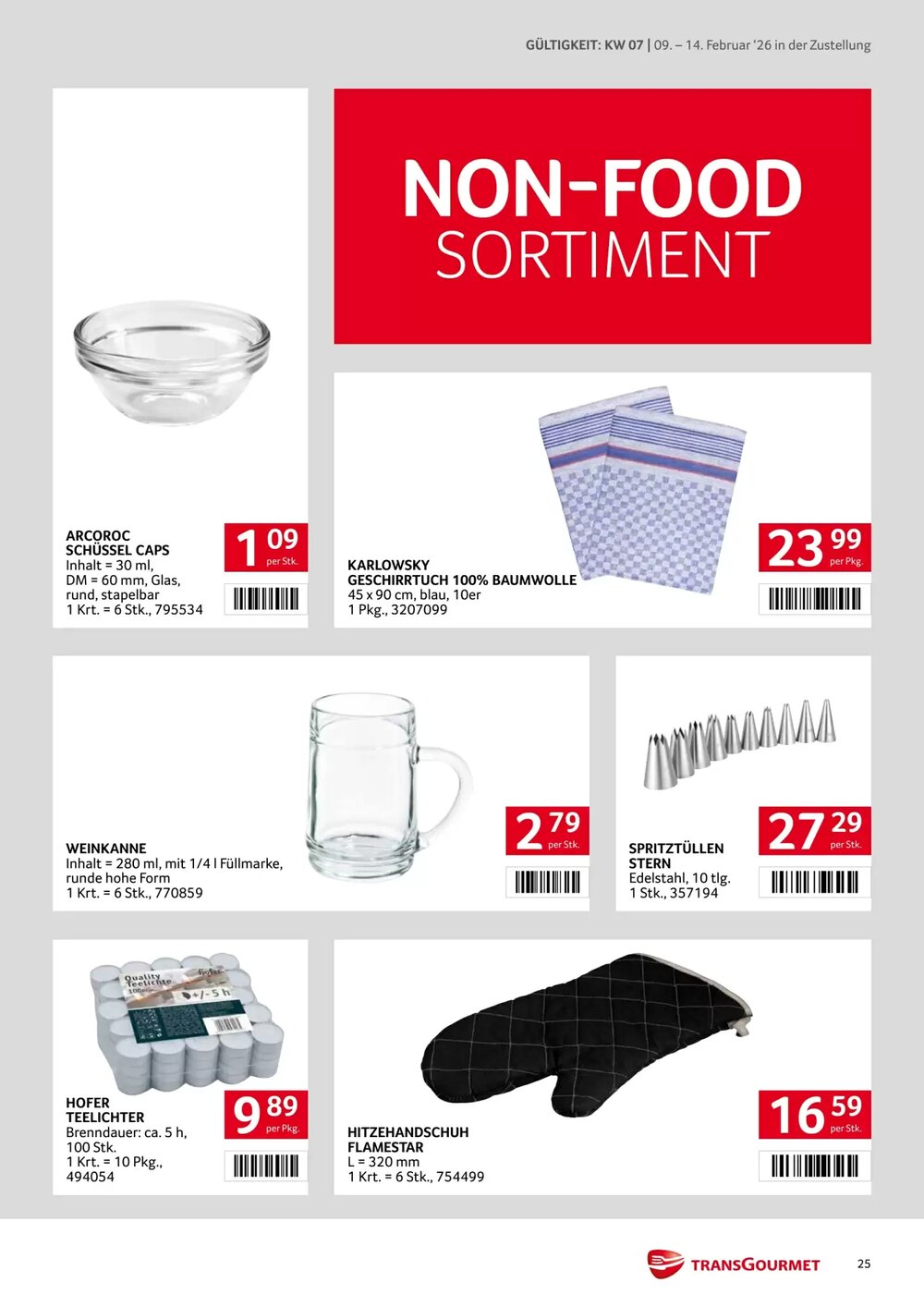 Transgourmet Flugblatt (ab 09.02.2026) - Angebote und Prospekt - Seite 25