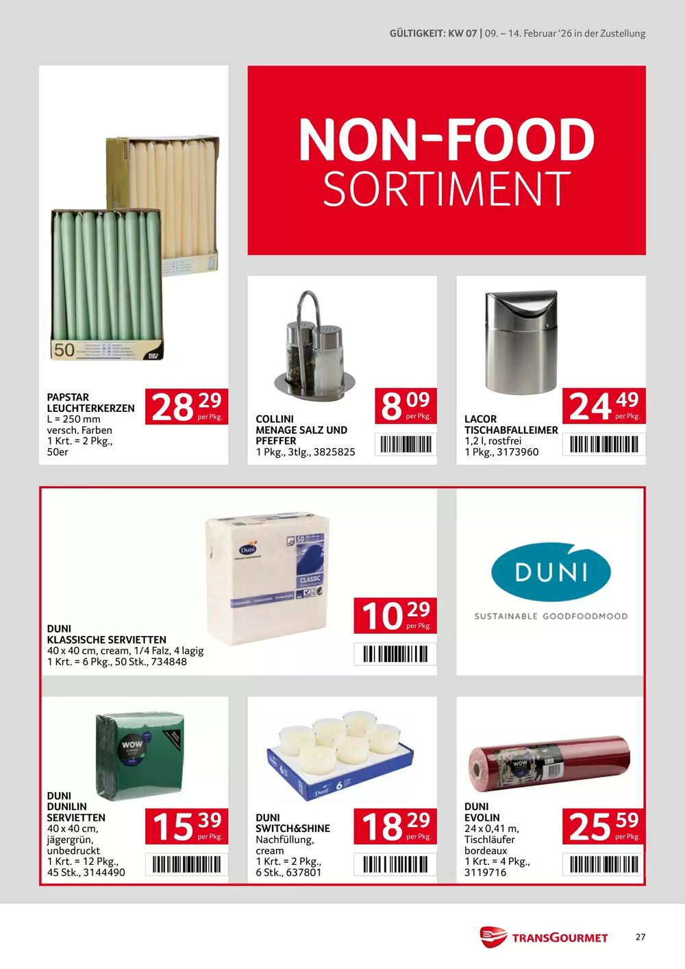 Transgourmet Flugblatt (ab 09.02.2026) - Angebote und Prospekt - Seite 27