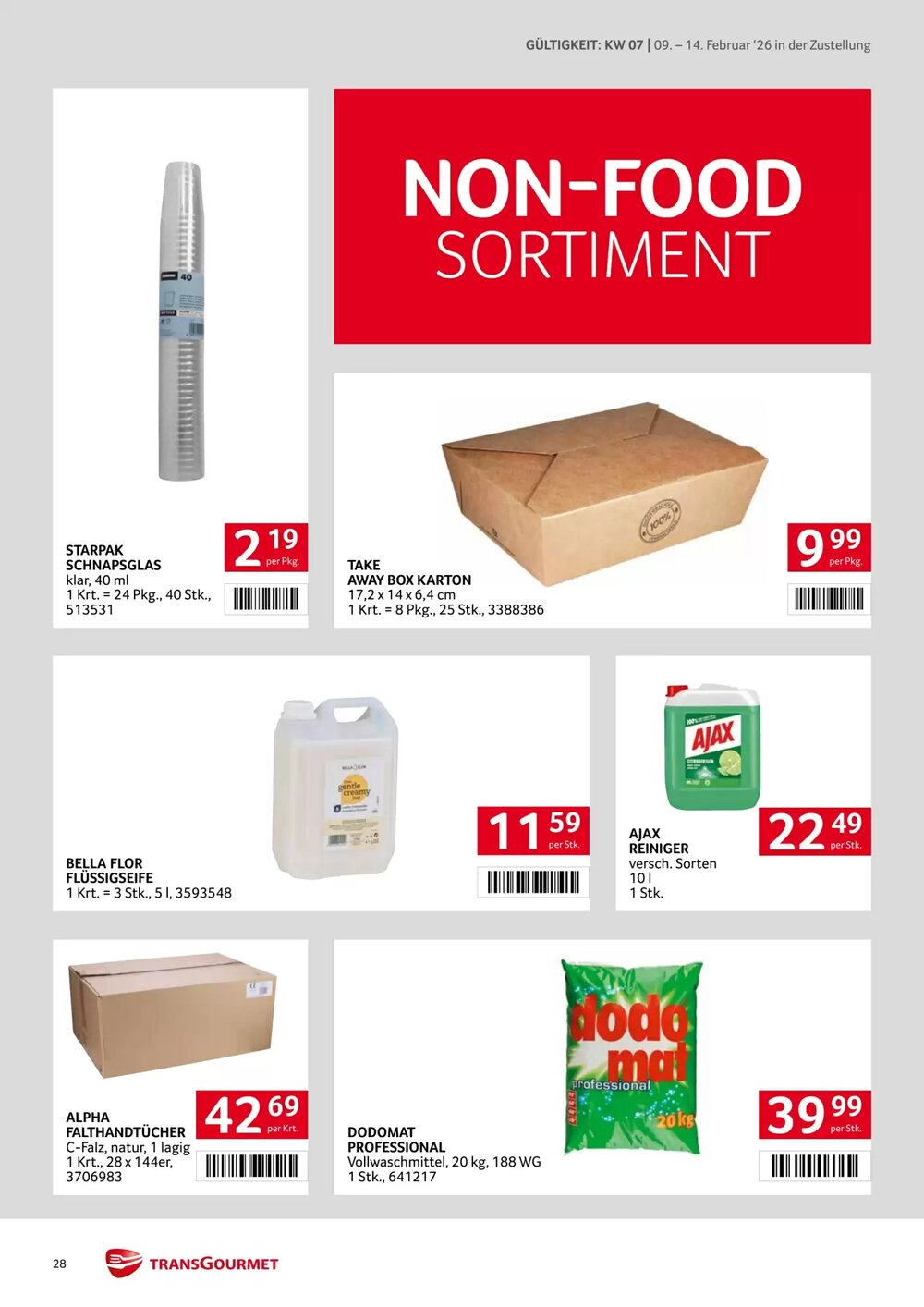 Transgourmet Flugblatt (ab 09.02.2026) - Angebote und Prospekt - Seite 28